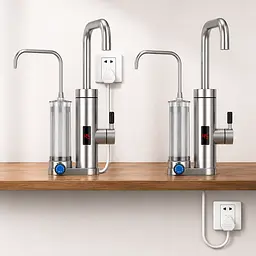 Проточний водонагрівач 2в1 Multifunctional heating cleaning faucet / Кран електричний проточний з LCD-диспеєм ZSW-D02 - мініатюра 4