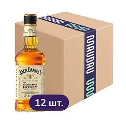 Упаковка лікеру Jack Daniel's Honey 35% 6 л (0.5 л х 12 шт.)