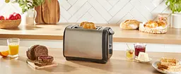 Тостер Tefal Subito 1100 Вт розморожування щипці нерж. сталь чорний - мініатюра 8