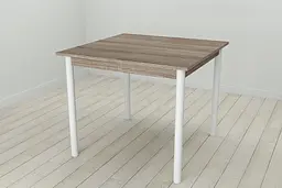 Стіл кухонний Ferrum-decor Агата 75x90x90 Білий ДСП Сонома Трюфель 16мм (FRD-106259) - мініатюра 3