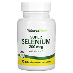 Селен, Super Selenium, 200 мкг, 90 таблеток Nature's Plus vit0001805