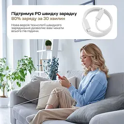 Мережевий зарядний пристрій Choetech PD3042 mini PD45W USB-C White (43-00156) - мініатюра 8