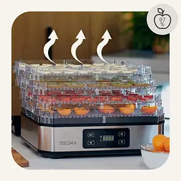 Сушарка для овочів фруктів та грибів дегідрататор Zeegma Dry Chef Silver - мініатюра 9