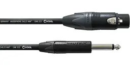 Микрофонный кабель XLR female — Jack 6.3 mono 2.5м Cordial CPM 2,5 FP - мініатюра 1