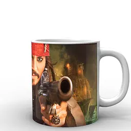 Кухоль GeekLand Pirates of the Caribbean Пірати Карибського моря зі зброєю PC.02.025 330 мл білий - мініатюра 3