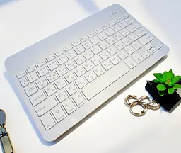 Бездротова клавіатура Primo KB02 Bluetooth з підсвічуванням White - мініатюра 4
