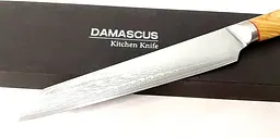 Ніж слайсер Damascus DK-OK 4003 AUS-10 дамаська сталь 67 шарів лезо 20 см - мініатюра 8