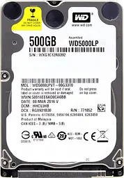 Жорсткий диск 2.5" 500GB Western Digital Blue 5400rpm 16MB SATAIII (WD5000LPCX) Refurbished