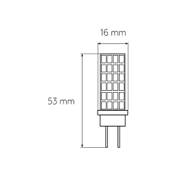 Лампочка Eurolamp Светодиодная капсульная лампа EUROLAMP LED силикон G4 5W 500Lm 300 (LED-G4-0530(12)) - мініатюра 3