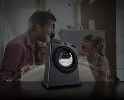 LG Прально-сушильна машина фронтальна, 9(5)кг, 1200, A, пара, 48см, дисплей, пара, інвертор, чорний - мініатюра 3