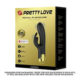 Вібратор кролик Pretty Love Royal Pleasure 19.2 см чорний - мініатюра 7