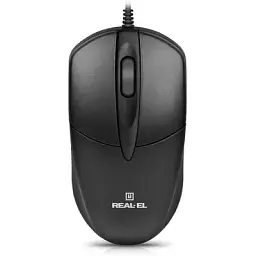 Комп'ютерна мишка Real-El RM-214 USB Black (EL123200039)