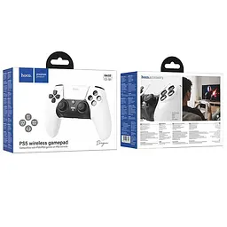 Ігровий джойстик геймпад Hoco GA32 Dragon for PS5 White - мініатюра 3