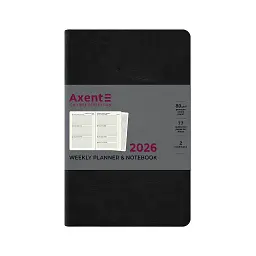 Тижневик Axent датований 2026 Partner City Soft 125х195, чорний (8521-26-01-A) - мініатюра 2