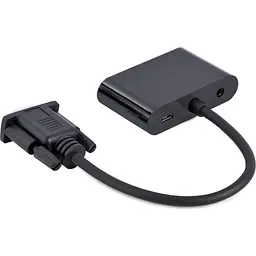 Адаптер-перехідник Cablexpert VGA на HDMI/VGA+Аудіо 3.5 (A-VGA-HDMI-02) - мініатюра 3