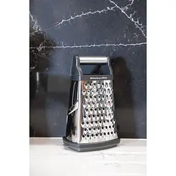 Тертка чотирьохстороння KitchenAid Universal з контейнером чорна (KQG300OSOBE) - мініатюра 9