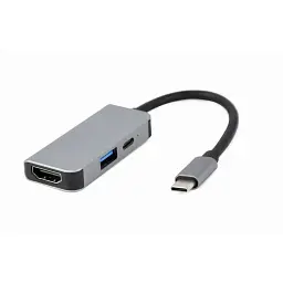 Хаб Cablexpert A-CM-COMBO3-02, USB Type-C 3-в-1