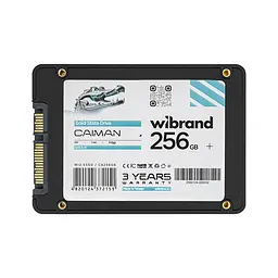 Жорсткий диск 2.5 SSD 256GB Wibrand Caiman WI2.5SSD/CA256GB 3D TLC NAND SATA-III 6Gb/s зап/чт. - 470/560мб/с BULK - мініатюра 2