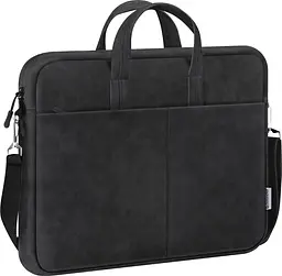 Сумка для ноутбука 15.6'' Defender PU кожа, карман, черный - миниатюра 4