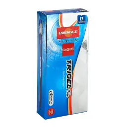 Ручка гелева Unimax Trigel, чорна (UX-130-01) - мініатюра 3