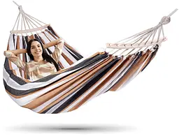 Гамак подвійний Kinderkraft Eden Sand 260x150 см - мініатюра 3