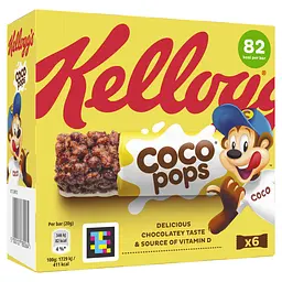 Батончики Kellogg's Coco Pops з пластівців 6 шт.