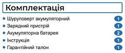 Шуруповерт акумуляторний безщітковий Zegor CDAX-16BL/16В/45 Нм/дві швидкості/2 батареї 16 В 2 Ач/реверс/підсвічування/кейс
- мініатюра 16