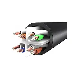 Патч-корд 30м, UTP cat 6 RJ-45 black Vention (IBEBT) - мініатюра 4