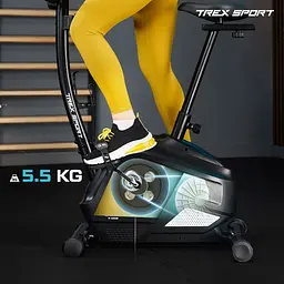 Велотренажер Trex Sport TX-400MB Reck магнітний чорно-білий - мініатюра 4