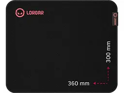 Килимок для миші Lorgar Main 323 Black-Red (LRG-GMP323) - мініатюра 2