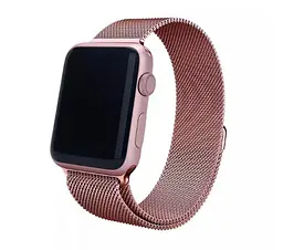 Міланський сітчастий ремінець Primo для Apple Watch 42 мм, 44 мм, 45 мм Rose Gold - мініатюра 3