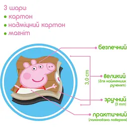 Набір магнітів Magdum Свинка Пеппа Магнітна картина Чудовий день 35 шт. (МЕ 5031-07) - мініатюра 4