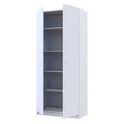Шафа для одягу Doros Промо Білий 2 ДСП 90х48х204 (80737070) - мініатюра 2