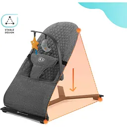 Шезлонг-гойдалка Kinderkraft Mimi Grey (KBMIMI00GRY0000) - мініатюра 7