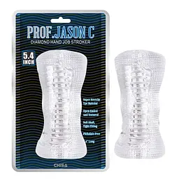 Мастурбатор рельєфний Chisa Diamond Hand Job Stroker ручний stroker, текстурований, компактний для чоловіків - мініатюра 2