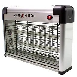 Електричний знищувач комах прилад для знищення комарів мух 35x8x25 см PEST KILLER BK-L20 потужністю 20 Вт