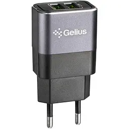 Мережевий зарядний пристрій Gelius Pro Iron GP-HC05 2USB 2.1 A Black/Grey