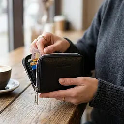 Відмінний жіночий гаманець з натуральної шкіри ST Leather 22449 чорний - мініатюра 2