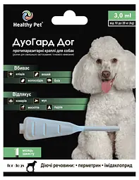 Краплі проти зовнішніх паразитів для собак Healthy Pet Line №1 від 10 до 20 кг 209152