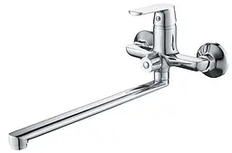 Змішувач для ванни Globus Lux Laguna GLA-0208N латунний з тримачем для душу та ручною лійкою