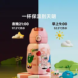 Дитячий термос-пляшка для води XiaomiJEKO Children's Insulated Cup 560ml Happy Gathering - мініатюра 2