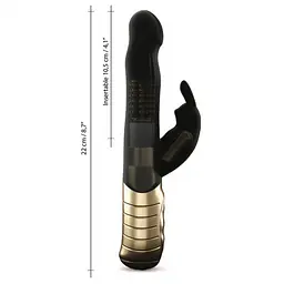 Вібратор-кролик Dorcel Baby Rabbit Gold 2.0 22 см чорний - мініатюра 7