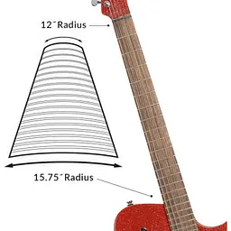 Електрогітара Cort MBM-2H Sustainiac Red Sparkle - мініатюра 12