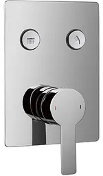 Душова система прихованого монтажу Imprese Smart click верхній душ 255x255 мм хром ZMK1024010302, Хром - мініатюра 5