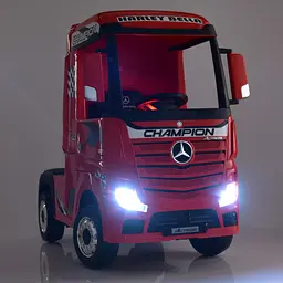 Дитячий електромобіль-вантажівка Bambi M 4208EBLR-1 Mercedes-Benz до 30 кг - мініатюра 2
