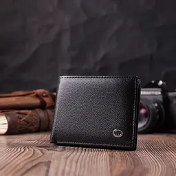 Чоловічий шкіряний портмоне ST Leather 11,5х9х1 см acs0028311 - мініатюра 6