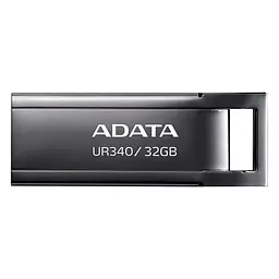USB флеш накопичувач ADATA 32GB UR340 Black USB 3.2 (AROY-UR340-32GBK) - мініатюра 1