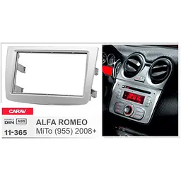 Перехідна рамка Alfa Romeo MiTo Carav 11-365 - мініатюра 4