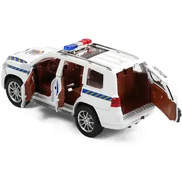 Колекційна металева модель автомобіля АвтоЕксперт Toyota Land Cruiser Prado Поліція з інерцією, світлом та звуком 1:24 - мініатюра 7