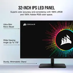 Монітор 32" Corsair Xeneon 32UHD144 HDR600 Gaming UHD IPS 144Hz (CM-9020006-PE) - мініатюра 5